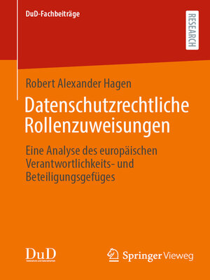 cover image of Datenschutzrechtliche Rollenzuweisungen